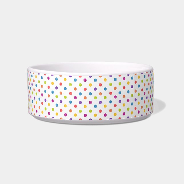 FUN FARBIGE POLKA-PUNKTE NAPF (Links)