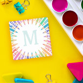 Fun farbige Stifte blass Monogramm Post-it Klebezettel