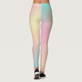 Fun farbiges Einhorn Gradient Mix 2 Leggings (Rückseite)