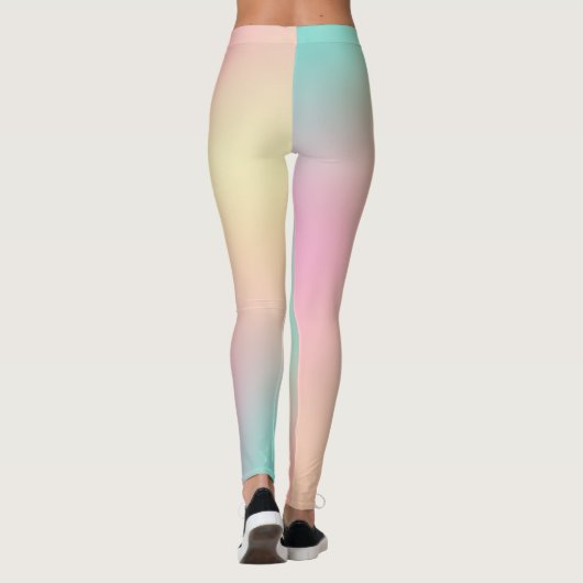 Fun farbiges Einhorn Gradient Mix 2 Leggings (Rückseite)