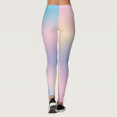 Fun farbiges Einhorn Gradient Mix 3 Leggings (Rückseite)