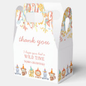 Fun farbiges Party Tiere Safari Geburtstag Geschenkschachtel (Geöffnet)