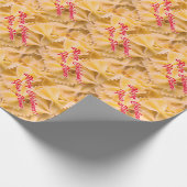 Fun farfalla italienische Pasta formt Custom Weihn Geschenkpapier (Ecke)