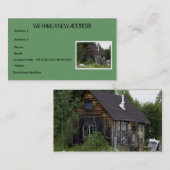Fun Farm Shack "Änderung der Adresse" Visitenkarte (Vorne/Hinten)