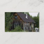 Fun Farm Shack "Änderung der Adresse" Visitenkarte (Rückseite)