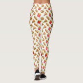 Fun Fast Food gedruckte Leggings (Rückseite)