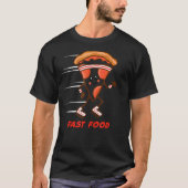 Fun Fast Food Pizza läuft Headband Sneakers Hung T-Shirt (Vorderseite)