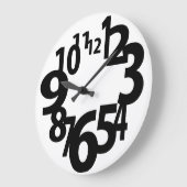 Fun Fat Faced Große Wanduhr (Winkel)