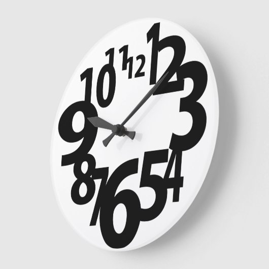 Fun Fat Faced Große Wanduhr (Winkel)