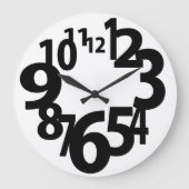 Fun Fat Faced Große Wanduhr (Vorderseite)