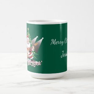 Fun Father Christmas Gitarre Jingle Bell Rock Kaffeetasse