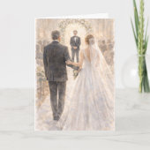 Fun Father of the Bride Prayer Ezekiel 25:17 Karte (Vorderseite)