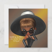 Fun Favorite Diva Geburtstagsparty Einladung (Vorderseite)