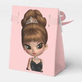 Fun Favorite Diva Geburtstagsparty Geschenkschachtel (Rückseite)