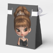 Fun Favorite Diva Geburtstagsparty Geschenkschachtel (Rückseite)