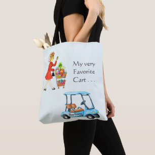 Fun Favorite Golf oder Lebensmittelgeschäft Name  Tasche