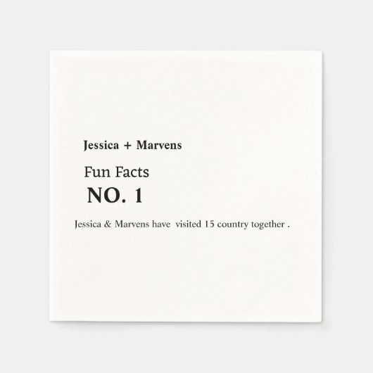 Fun fcats Hochzeit, Probe Abendessen, Brautparty Serviette (Vorderseite)