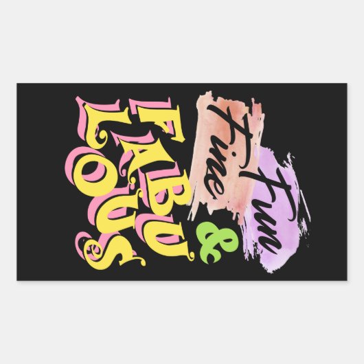 FUN, FEINDLICH UND FABULOUS - Funny Stickers (Vorderseite)