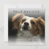 Fun Feliz Navidog | Foto Weihnachten (Vorderseite)
