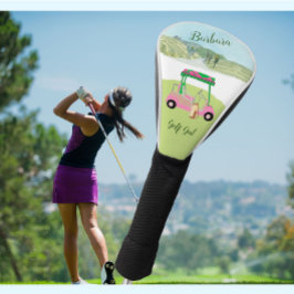 Fun Fem Golf Cart Landschaftlicher Personalisierte Golf Headcover