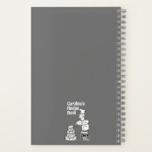 Fun Female Cook Dekorieren Cake Recipe Notebook Notizblock (Rückseite)