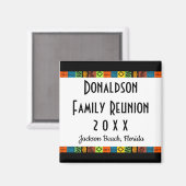 Fun Festive Family Wiedersehen Keepake Souvenir Ge Magnet (Vorderseite/Rückseite)