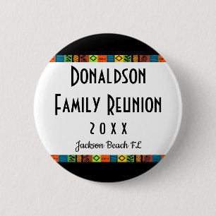 Fun Festive Family Wiedersehen Souvenir Keepake Ge Button