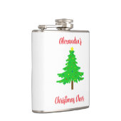 Fun Festive Merry Christmas Trees Flachmann (Rechts)