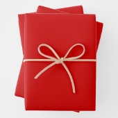 Fun Festive Modern Chic Solid Red Geschenkpapier Set (Beispiel)