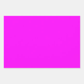 Fun Festive Moderne Chic Solid Bright Pink Magenta Geschenkpapier Set
