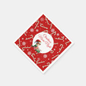 Fun Festive Movie Night Weihnachten Party Serviette (Ecke)