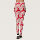 Fun Festive Rentier Red Sweater Leggings (Rückseite)