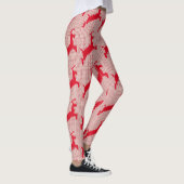 Fun Festive Rentier Red Sweater Leggings (Rechts)
