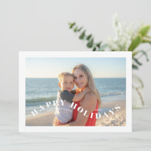 Fun Festive Swirl Foto Urlaubskarte Feiertagskarte