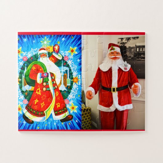 Fun festliche Santas Puzzle (Horizontal)