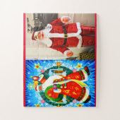 Fun festliche Santas Puzzle (Vertikal)