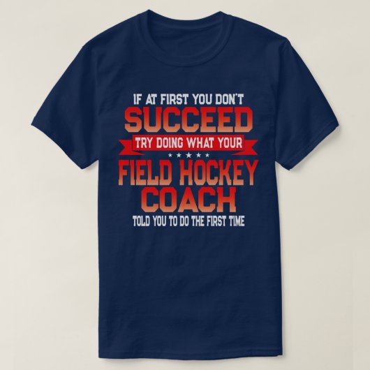 Fun Field Hockey Coach Spielspende Geschenk - Funn T-Shirt (Design vorne)