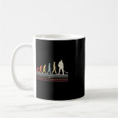 Fun Field Hockey Evolution Man Sport Retro Vint Kaffeetasse (Links)