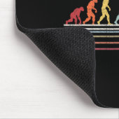 Fun Field Hockey Evolution Man Sport Retro Vint Mousepad (Ecke)