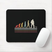 Fun Field Hockey Evolution Man Sport Retro Vint Mousepad (Mit Mouse)