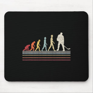 Fun Field Hockey Evolution Man Sport Retro Vint Mousepad