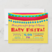 Fun Fiesta Baby Shower Einladungen (Vorderseite)