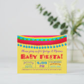 Fun Fiesta Baby Shower Einladungen (Stehend Vorderseite)