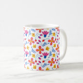 Fun Fiesta Floral Maßgeschneiderte Anfänge Kaffeetasse (VorderseiteRechts)