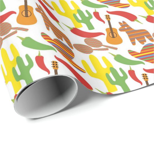 Fun Fiesta gemischte Muster Party Packung Geschenkpapier (Rolleneckpunkt)