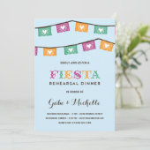 Fun Fiesta| Hochzeitsessen Probe Einladung (Stehend Vorderseite)