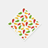 Fun Fiesta Muster Pfeffer Party Servietten (Ecke)