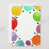 Fun Fiesta Party Balloons Geburtstagsfeier Einladung (Rückseite)