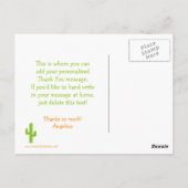 Fun fiesta Party bunt Geburtstag Dankeschön Karte (Rückseite)