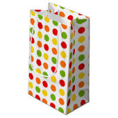Fun Fiesta Polka Dot Geschenktüte (Rückseite Schrägansicht)